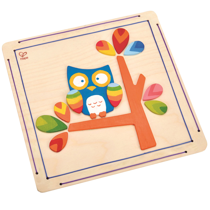 貓頭鷹油漆和框架-HAPE-Eurekakids