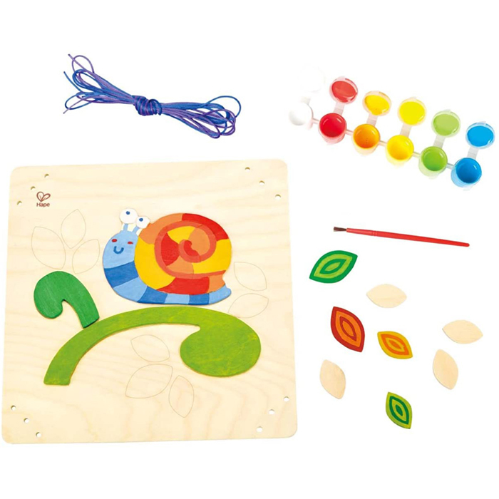 愉快的蝸牛油漆和框架-HAPE-Eurekakids