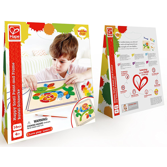 愉快的蝸牛油漆和框架-HAPE-Eurekakids