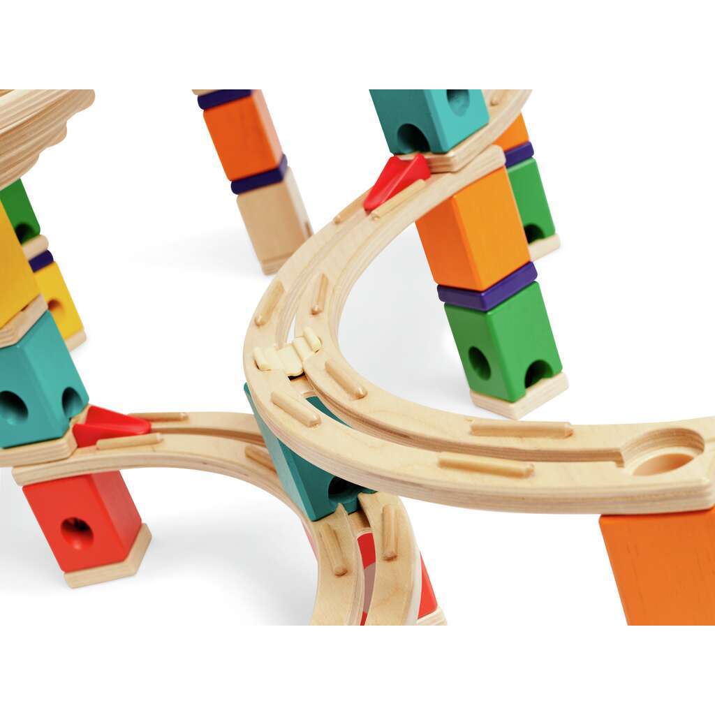 Hape Quadrilla 木製彈珠軌道玩具系統 The Cyclone - STEAM 發展 | 培養孩子的邏輯思考能力 ( 從4歲起 )