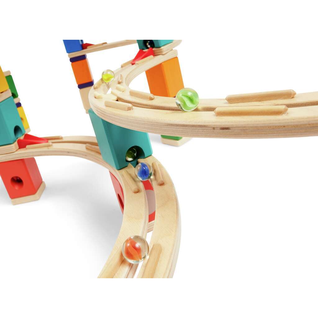 Hape Quadrilla 木製彈珠軌道玩具系統 The Cyclone - STEAM 發展 | 培養孩子的邏輯思考能力 ( 從4歲起 )