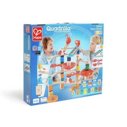 Hape Quadrilla 超級變軌螺旋套裝 Super spiral - 包含豐富配件，足以玩上好幾個小時 | STEAM 發展 ( 從4歲起 )