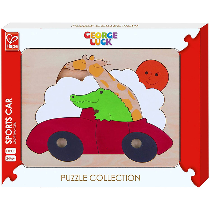 創意拼圖 - 運動跑車-HAPE-Eurekakids