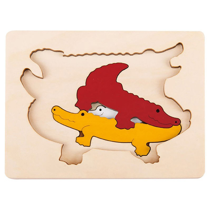 創意拼圖 - 鱷魚-HAPE-Eurekakids