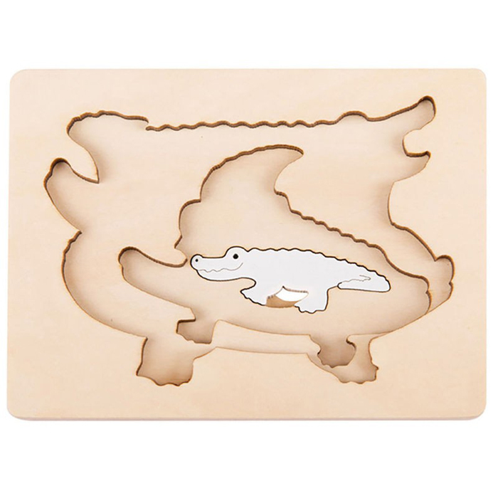 創意拼圖 - 鱷魚-HAPE-Eurekakids