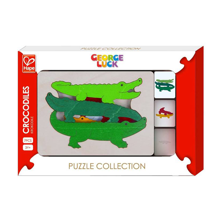 創意拼圖 - 鱷魚-HAPE-Eurekakids