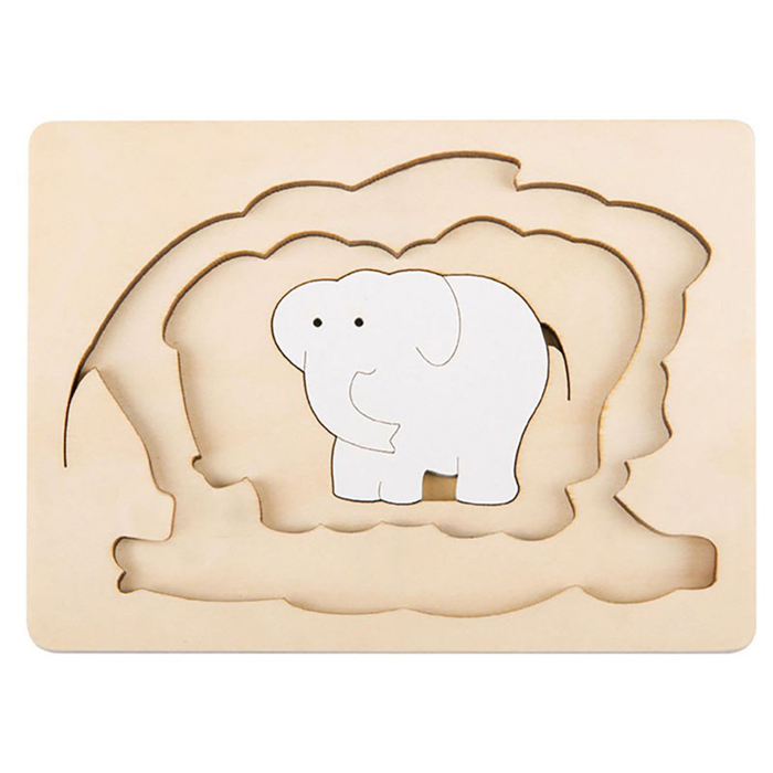 創意拼圖 - 大象-HAPE-Eurekakids