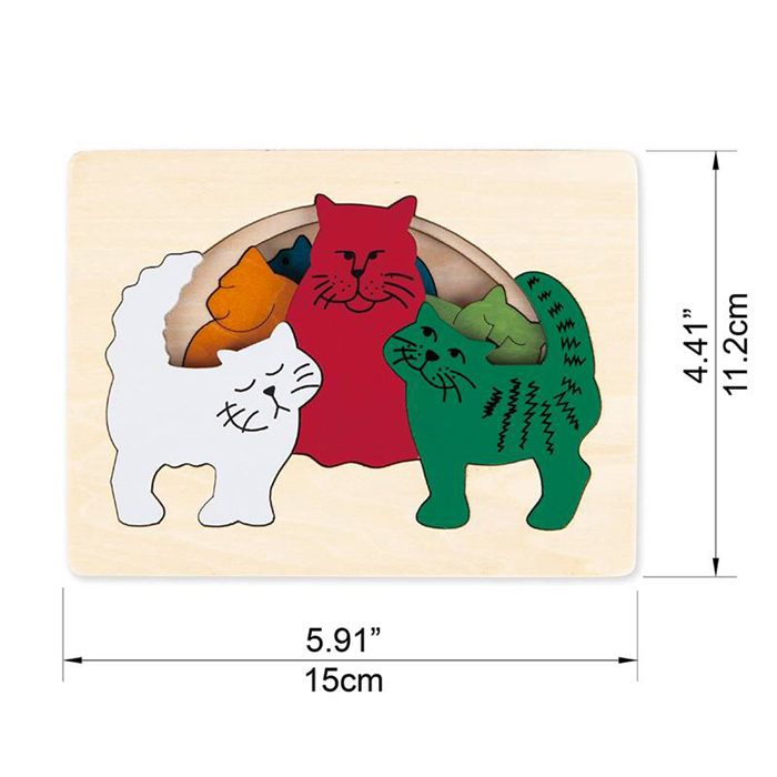 創意拼圖 - 貓-HAPE-Eurekakids