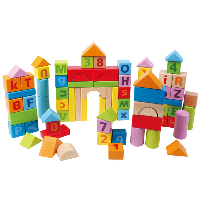 益智字母數字積木(80粒)-HAPE-Eurekakids
