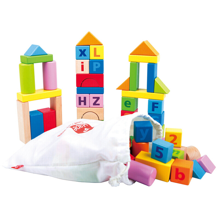 益智字母數字積木(80粒)-HAPE-Eurekakids