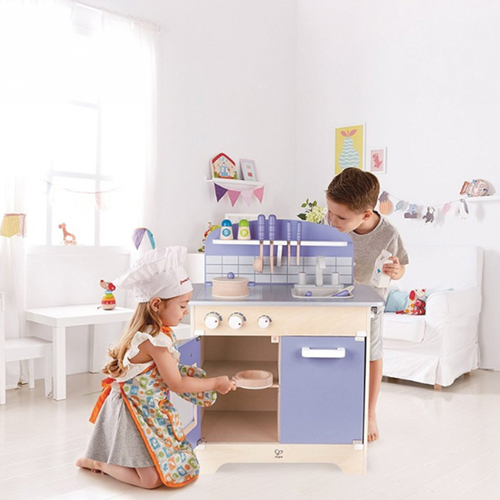 夢幻紫色廚房套裝(連廚具)-HAPE-Eurekakids