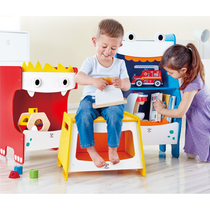 小怪獸玩具收納凳-HAPE-Eurekakids