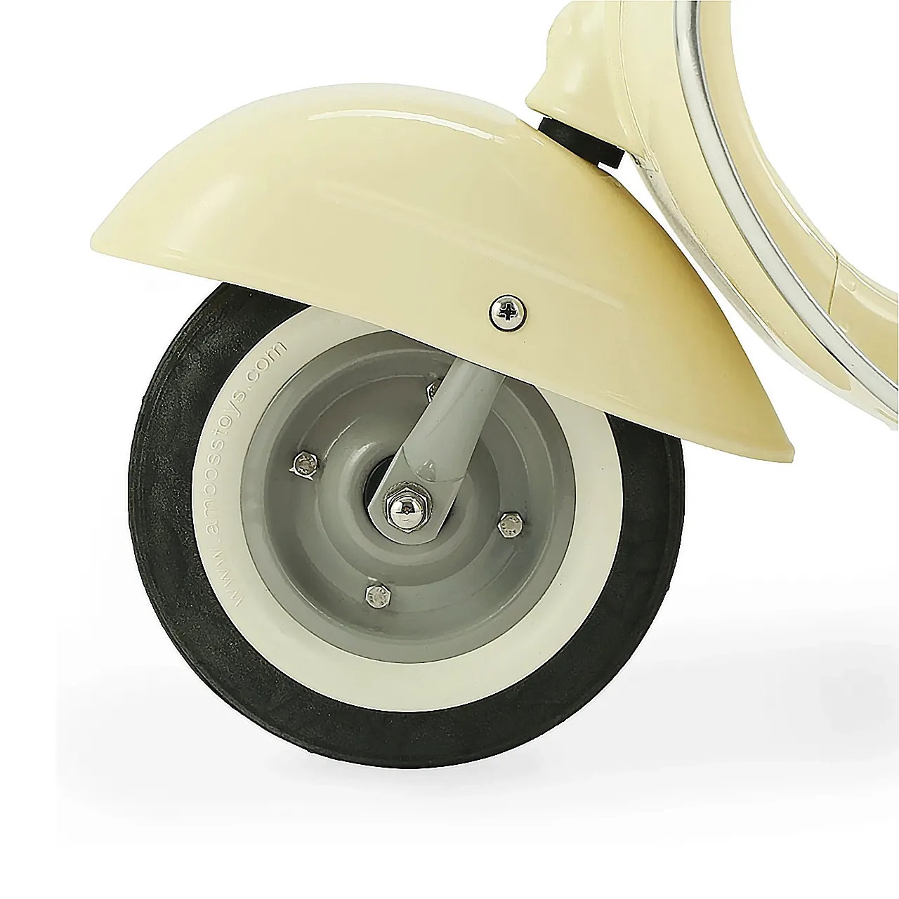 Ambosstoys PRIMO 經典復古造型滑步車 - 奶油白 (CREAM)-Ambosstoys-Eurekakids