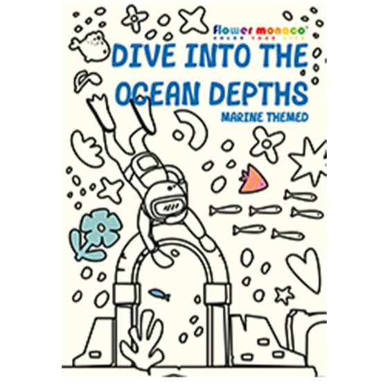 Flower Monaco | Doodle Book(SEABED THEMED) 海床主題塗鴉書 | 3歲以上
