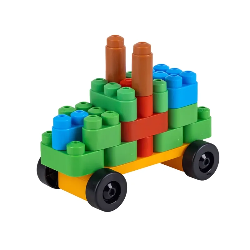 Poly M 積木 (128 塊) | 材質柔韌無尖角，讓孩子安心抓握與拼砌