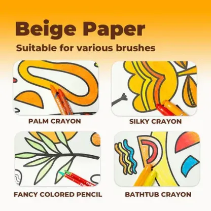 Flower Monaco Coloring Rolling 創意塗鴉畫卷 (5米) - 大自然