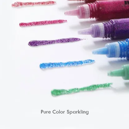 Flower Monaco | 8color glitter glue 八色閃粉彩 | 3歲以上