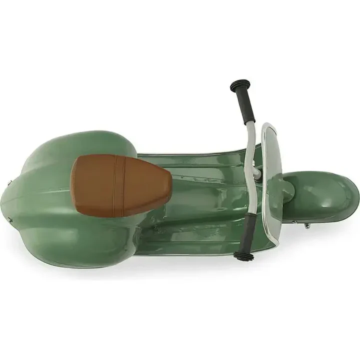 Ambosstoys PRIMO Sierra 經典復古造型 三輪滑步車 (橄欖綠 GREEN) | 送給孩子、孫子或愛人的完美禮物 | 每位經典汽車愛好者的收藏品