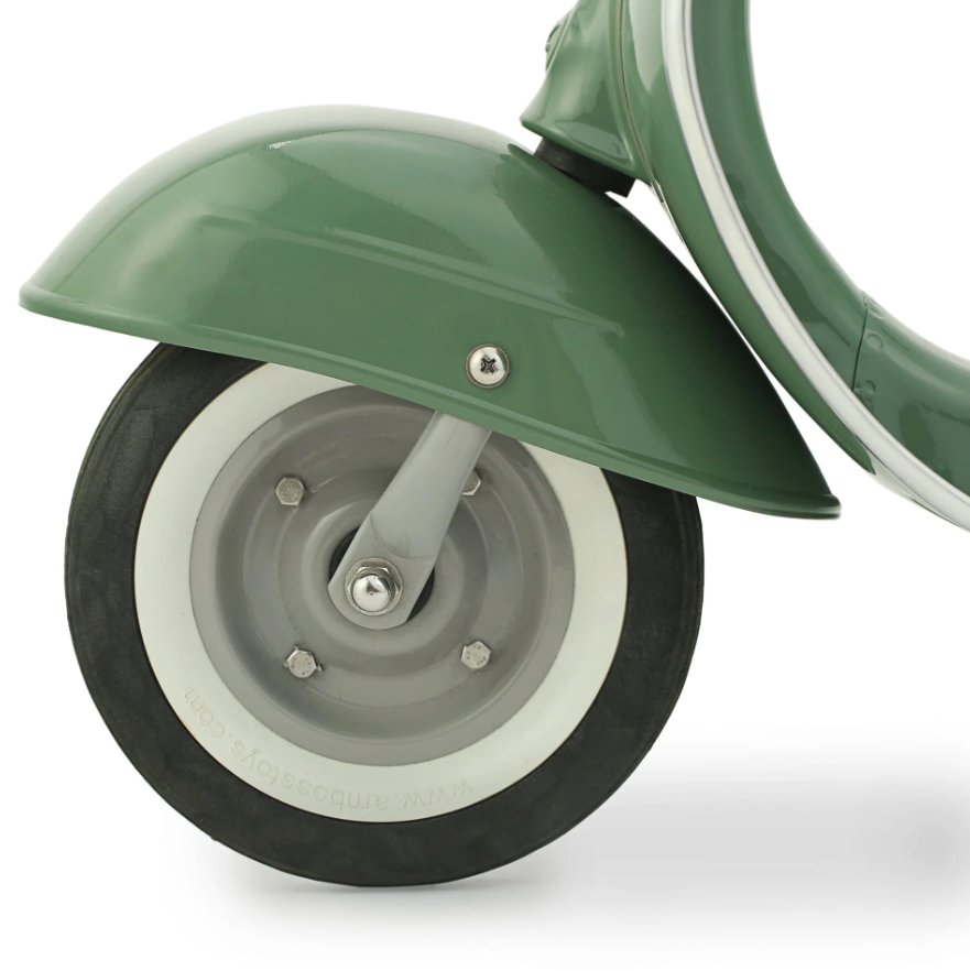 Ambosstoys PRIMO 經典復古造型滑步車 -  橄欖綠 (GREEN)-Ambosstoys-Eurekakids