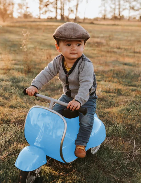 Ambosstoys PRIMO 經典復古造型滑步車 - 天空藍 (BABY BLUE)-Ambosstoys-Eurekakids