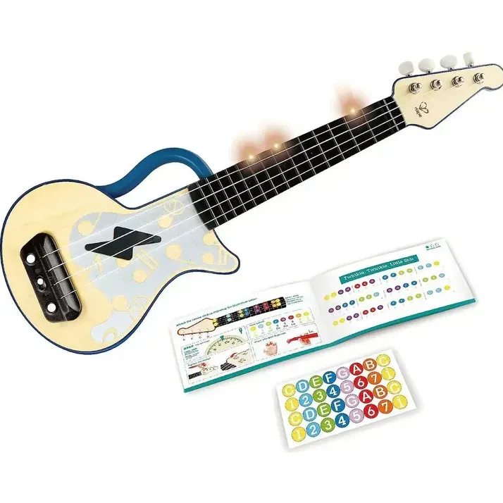 藍色閃光燈烏克麗麗-Hape-Eurekakids