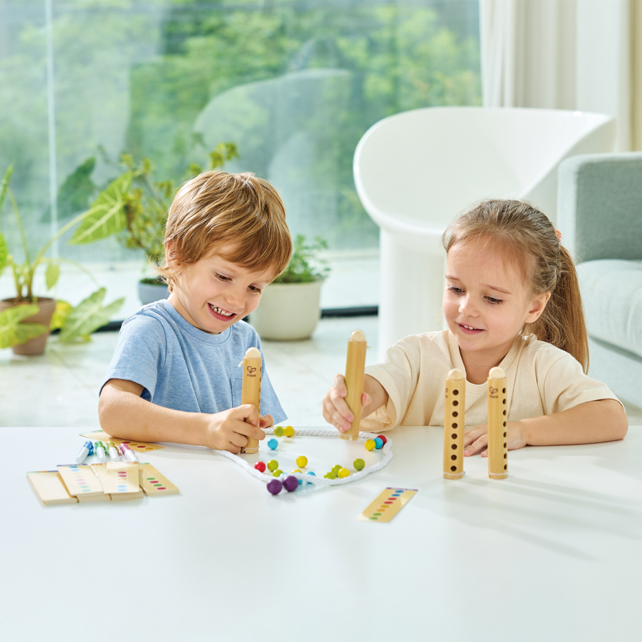 彩色木珠記憶力訓練遊戲適合三歲以上兒童益智發展