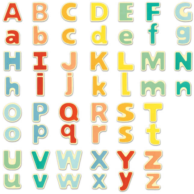 色彩鮮明的磁性字母學習玩具適合幼兒語言發展訓練