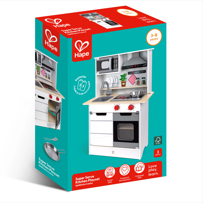 Hape 超級廚房玩具組合 | 學習目標 | 社交與情緒管理 | 4-5 歲
