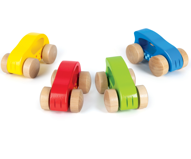 Hape 小型跑車(四種顏色) | 學習目標 | 創意與想像力 | 1 歲或以上