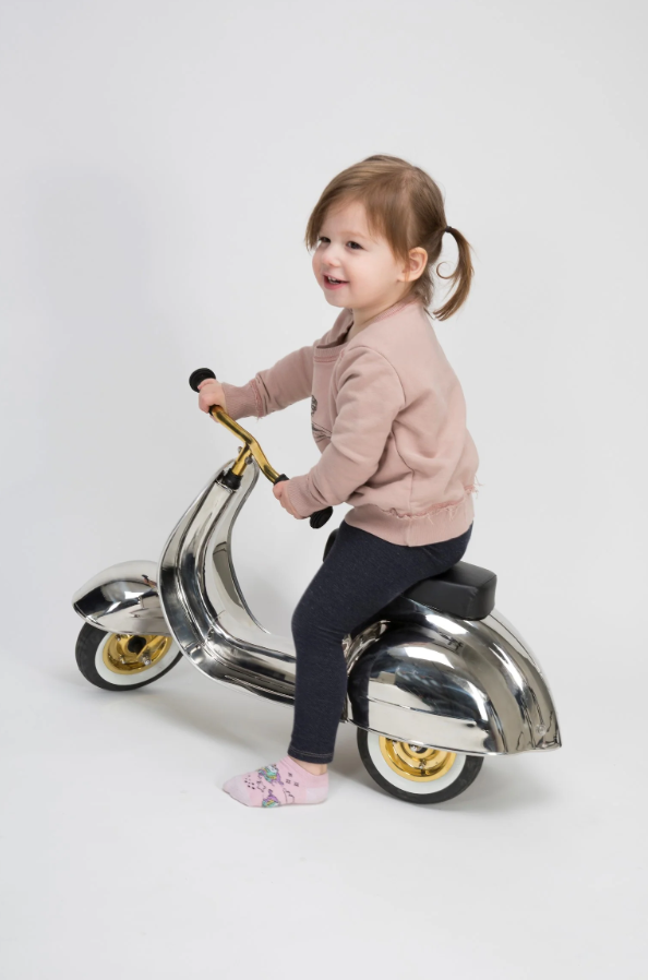 Ambosstoys PRIMO 兒童 平衡車 DELUXE 不鏽鋼 (限量版) | 幼兒到 5 歲的完美禮物