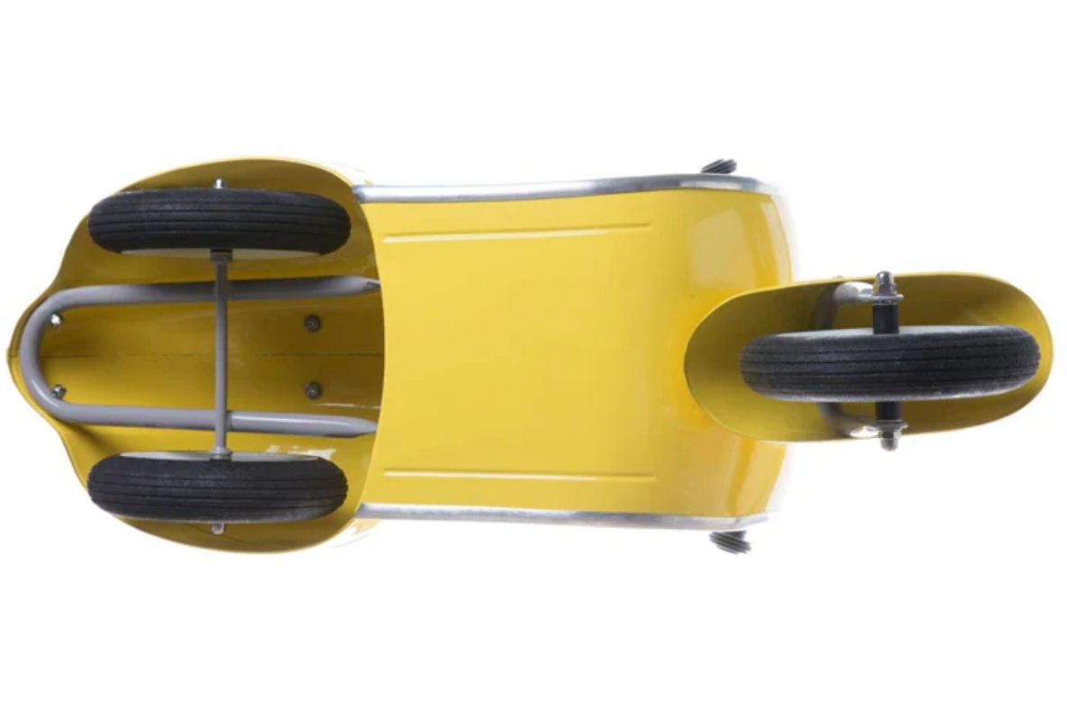 Ambosstoys PRIMO 經典 兒童平衡車 (檸檬黃 YELLOW) | 送給孩子、孫子或愛人的完美禮物 | 每位經典汽車愛好者的收藏品