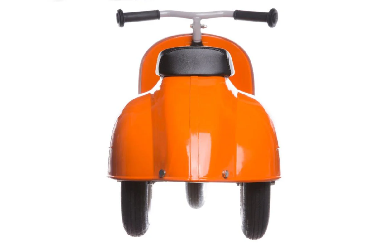 Ambosstoys PRIMO 經典 兒童平衡車 (珊瑚橙 ORANGE) | 送給孩子、孫子或愛人的完美禮物 | 每位經典汽車愛好者的收藏品