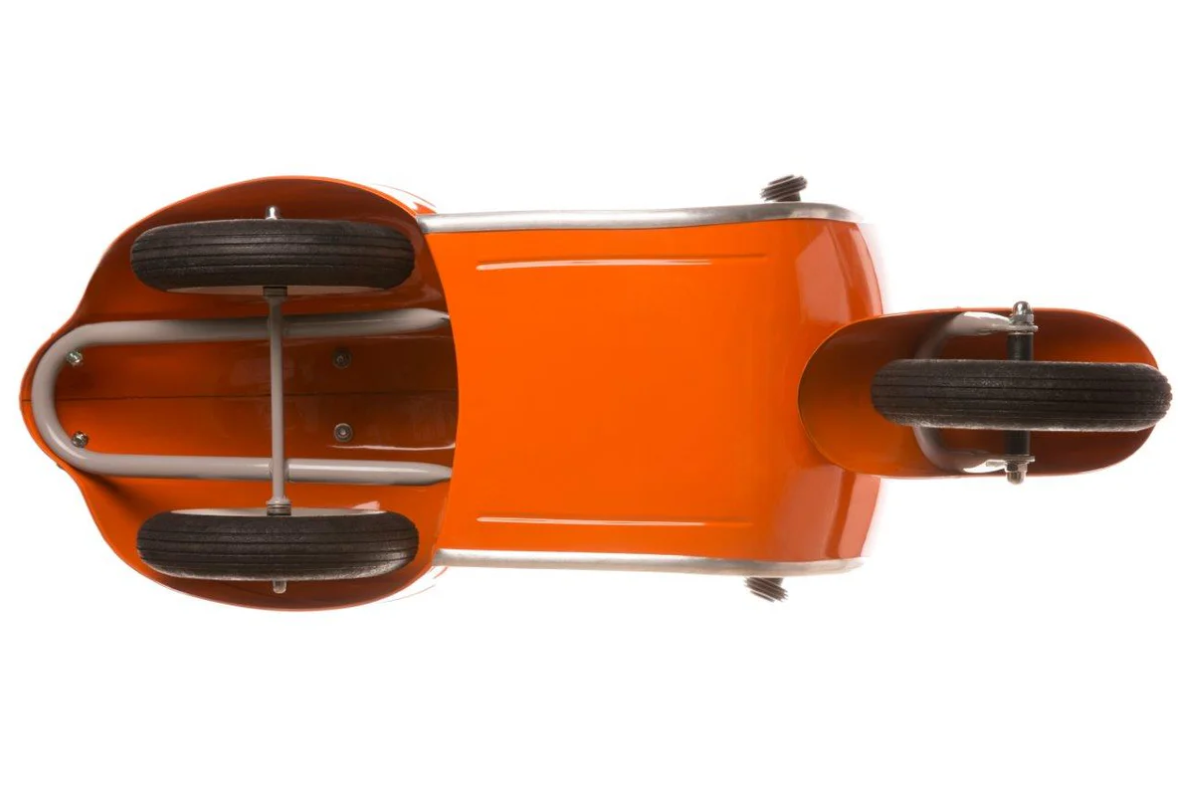 Ambosstoys PRIMO 經典 兒童平衡車 (珊瑚橙 ORANGE) | 送給孩子、孫子或愛人的完美禮物 | 每位經典汽車愛好者的收藏品