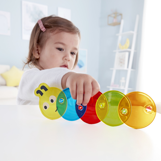 Hape 彩色毛毛蟲 | 蒙特梭利丨感官小偵探丨2-3 歲