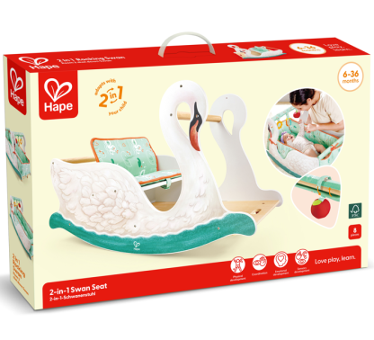Hape 二合一天鵝座椅丨發展技能丨大肌肉動作 |  6-36個月