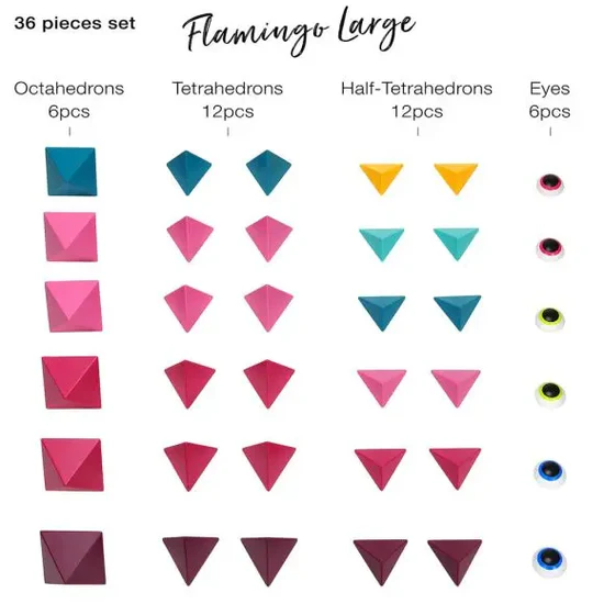 Trido Jungle 藝術 3D 磁性積木 (熾焰飛芒系列 高階版 - 36件套) STEM 玩具 | 所有面均可連接，無毒且通過 CE 認證 | 適合 3 歲以上兒童 🔥八折優惠 20%🔥