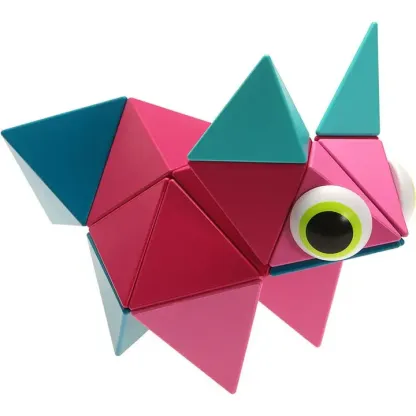 磁吸積木 熾焰飛芒系列  (進階版-24組件)