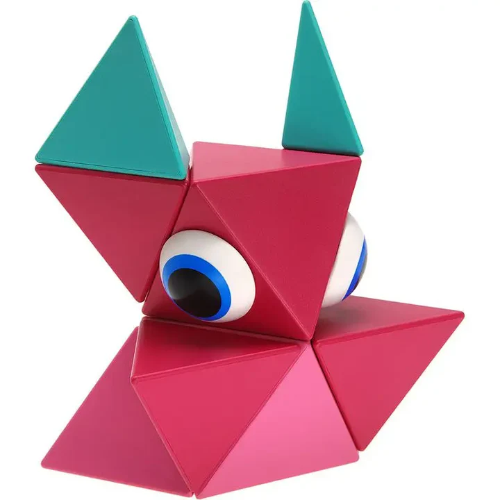 磁吸積木 熾焰飛芒系列   (基礎版-12組件)