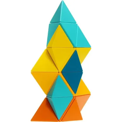 Trido Honey 藝術 3D 磁性積木 (璀璨光明系列 進階版 - 24件套) STEM 玩具 | 所有面均可連接，無毒且通過 CE 認證 | 適合 3 歲以上兒童 🔥八折優惠 20%🔥