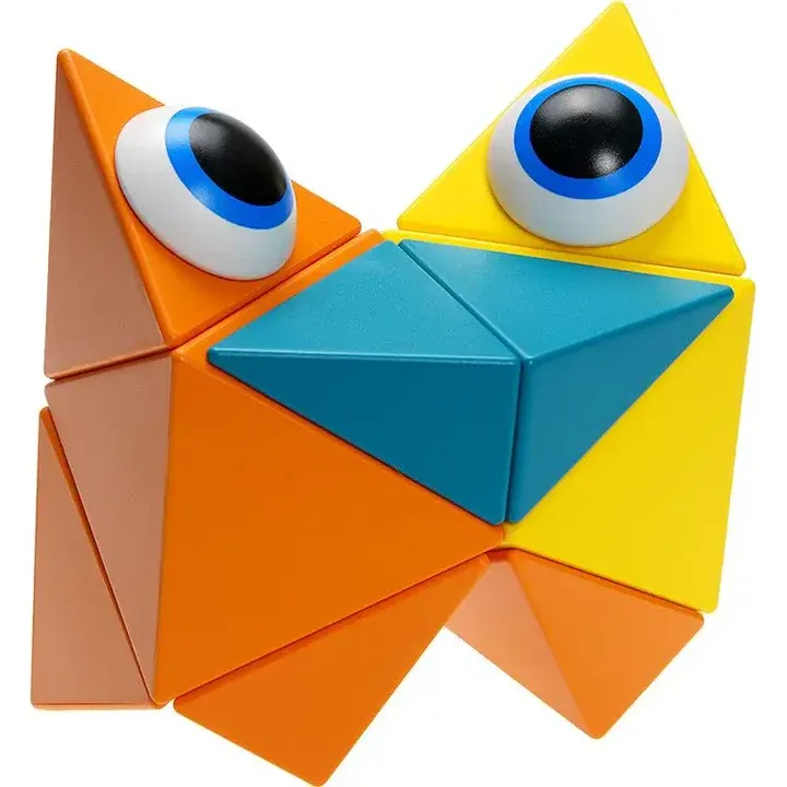 Trido Honey 藝術 3D 磁性積木 (璀璨光明系列 基礎版 - 12件套) STEM 玩具 | 所有面均可連接，無毒且通過 CE 認證 | 適合 3 歲以上兒童 🔥八折優惠 20%🔥