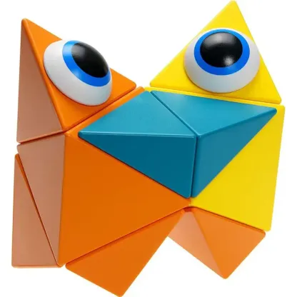 Trido Honey 藝術 3D 磁性積木 (璀璨光明系列 基礎版 - 12件套) STEM 玩具 | 所有面均可連接，無毒且通過 CE 認證 | 適合 3 歲以上兒童 🔥八折優惠 20%🔥