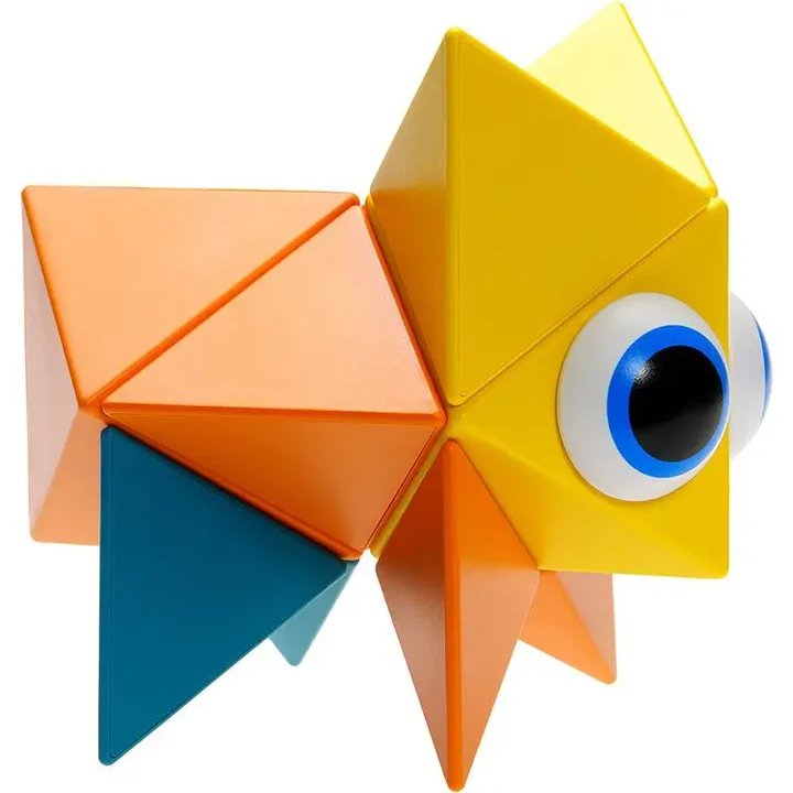 Trido Honey 藝術 3D 磁性積木 (璀璨光明系列 基礎版 - 12件套) STEM 玩具 | 所有面均可連接，無毒且通過 CE 認證 | 適合 3 歲以上兒童 🔥八折優惠 20%🔥