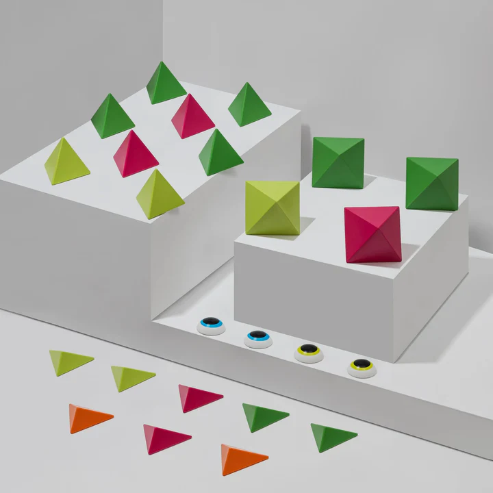 Trido Jungle 藝術 3D 磁性積木 (綠野迷踪系列 進階版 - 24件套) STEM 玩具 | 所有面均可連接，無毒且通過 CE 認證 | 適合 3 歲以上兒童 🔥八折優惠 20%🔥