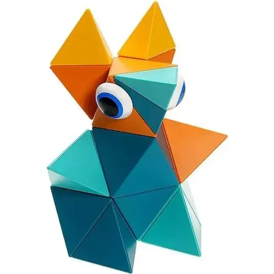 Trido Laguna 藝術 3D 磁性積木 (瀚海流光系列 進階版 - 24件套) STEM 玩具 | 所有面均可連接，無毒且通過 CE 認證 | 適合 3 歲以上兒童 🔥八折優惠 20%🔥