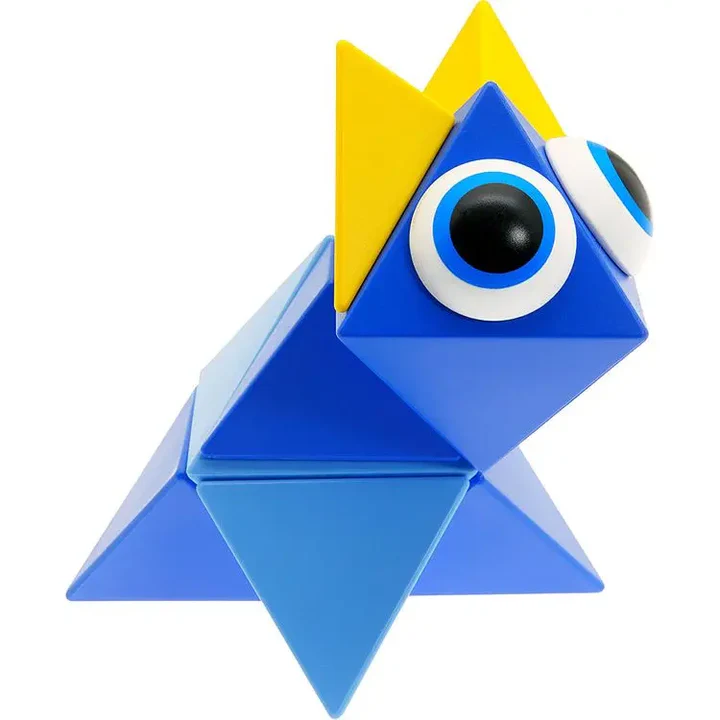 Trido Sky 磁性藝術 3D 積木 (基礎版 - 12件套) STEM 玩具 | 所有面均可連接，無毒且通過 CE 認證 | 適合 3 歲以上兒童