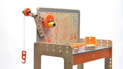 Hape Junior Inventor 豪華科學工作台 - 附帶 15 多個實驗，可以激發孩子的科學好奇心 (4 歲以上)  