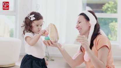 嬰幼兒兔子堆疊玩具