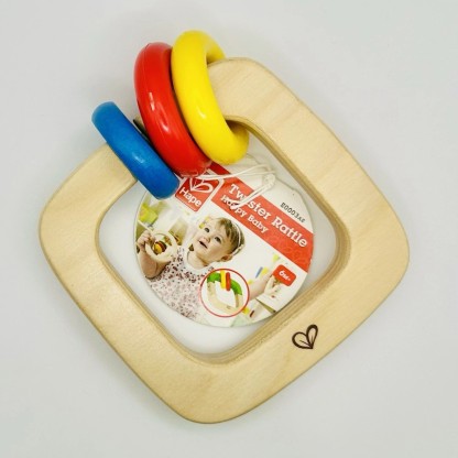 Hape 正方形搖鈴 | 蒙特梭利 | 感官探索 | 0-1 歲