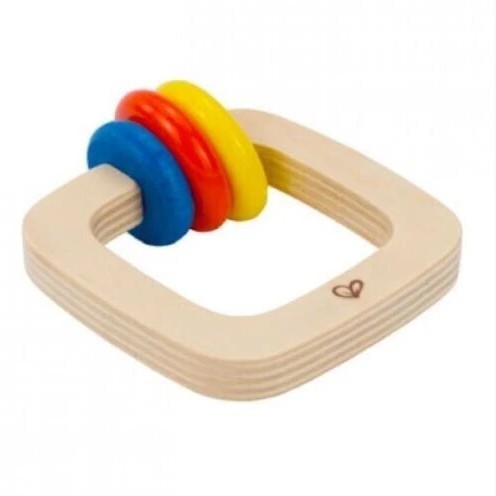 Hape 正方形搖鈴 | 蒙特梭利 | 感官探索 | 0-1 歲