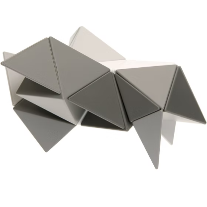 Trido Greyscal 藝術 3D 磁性積木 (白銀時代系列 進階版 - 24件套) STEM 玩具 | 所有面均可連接，無毒且通過 CE 認證 | 適合 3 歲以上兒童 🔥八折優惠 20%🔥